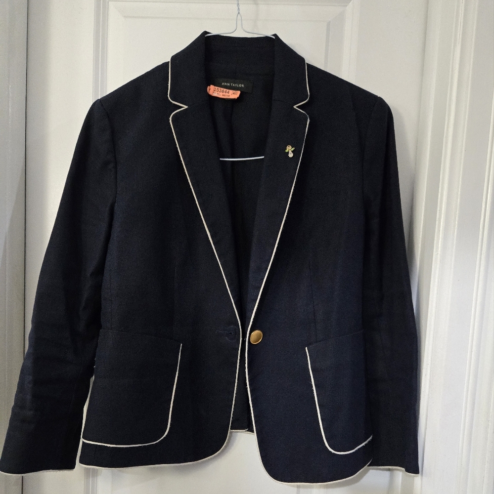 Ann Taylor Navy Blue Jacket